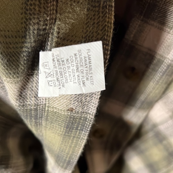 Woolrich Mens Flannel Shirt Color Green Plaid Size XXL - Picture 3 of 4